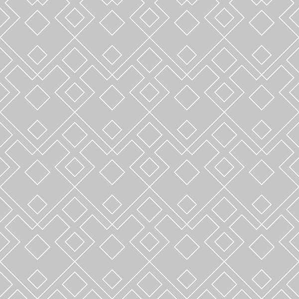 Symmetrical geometric white line pattern on a grey background