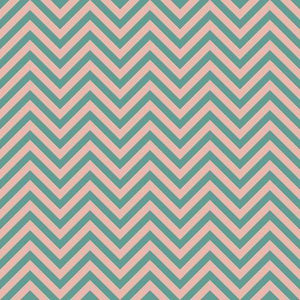 Teal and pink chevron pattern design
