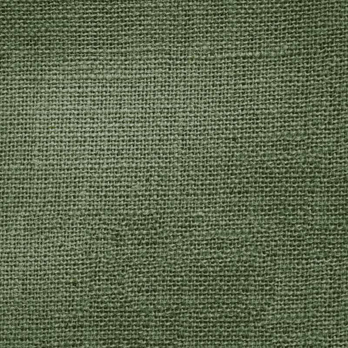 Close-up of olive green woven fabric texture