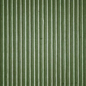 Green corrugated cardboard texture