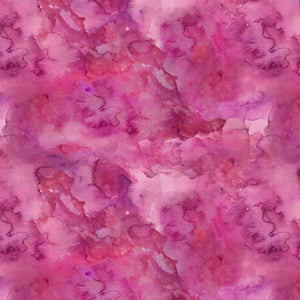 Abstract watercolor pattern in shades of pink and purple
