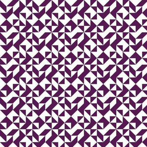 Geometric purple and white square tiled pattern