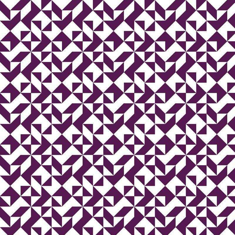 Geometric purple and white square tiled pattern