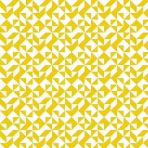 Intricate yellow and white geometric pattern