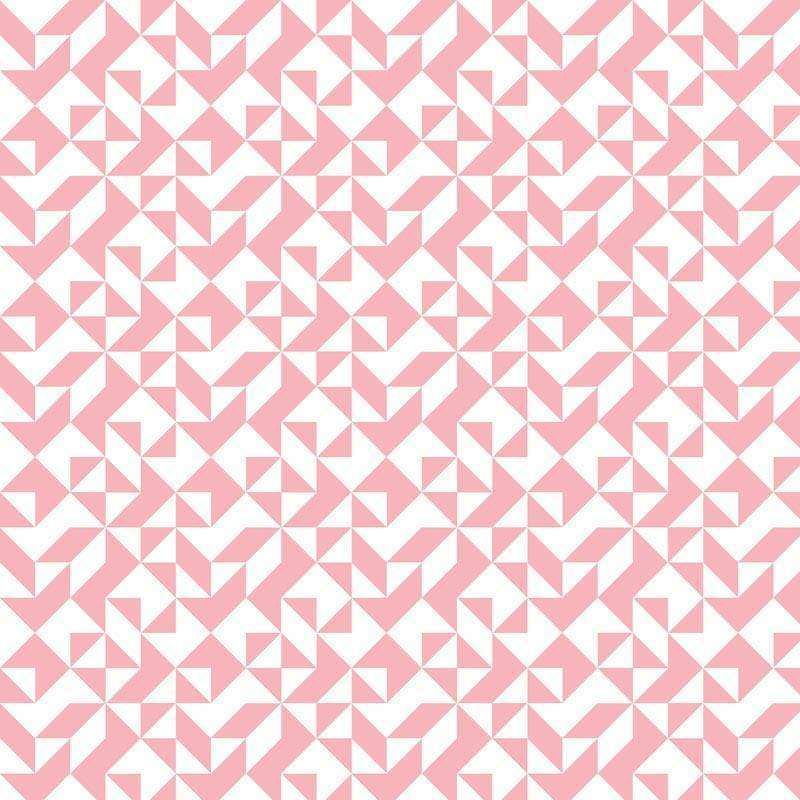 Intricate pink and white geometric pattern