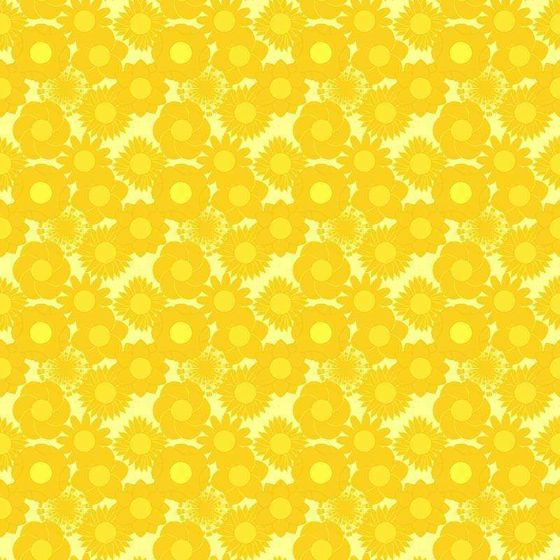 Yellow floral pattern design