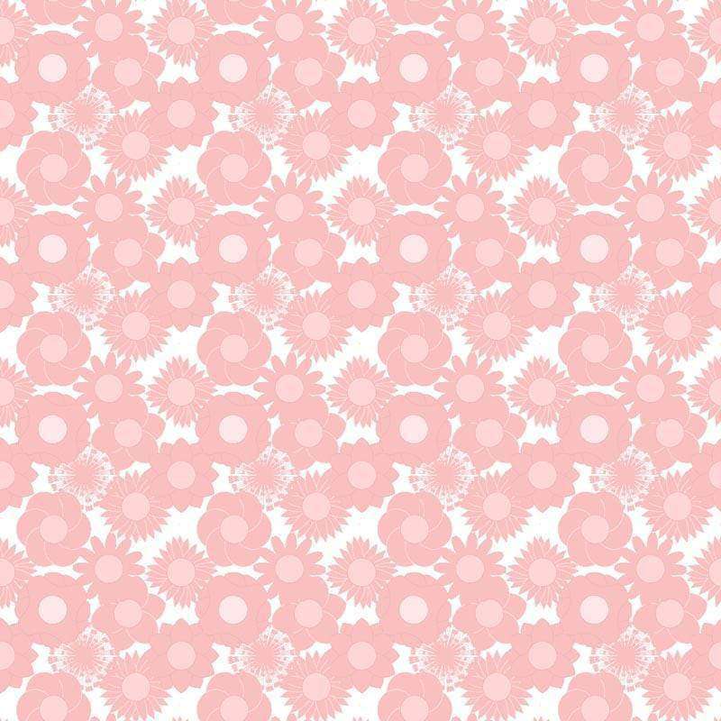 Pink floral pattern on a light background