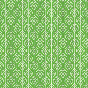Green and white leaf pattern