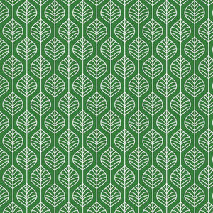 Seamless green and white leaf pattern
