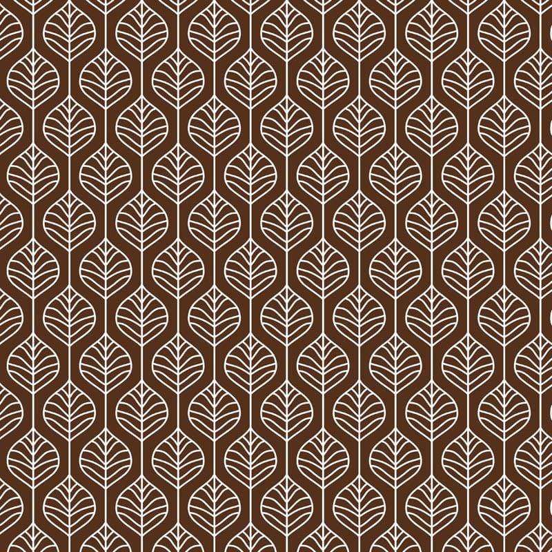 Repeating leaf pattern in earth tones