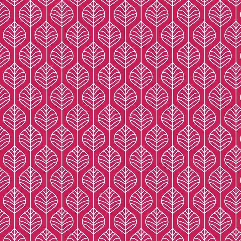 Red and white leaf pattern design