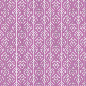 Symmetric leaf pattern in mauve and white