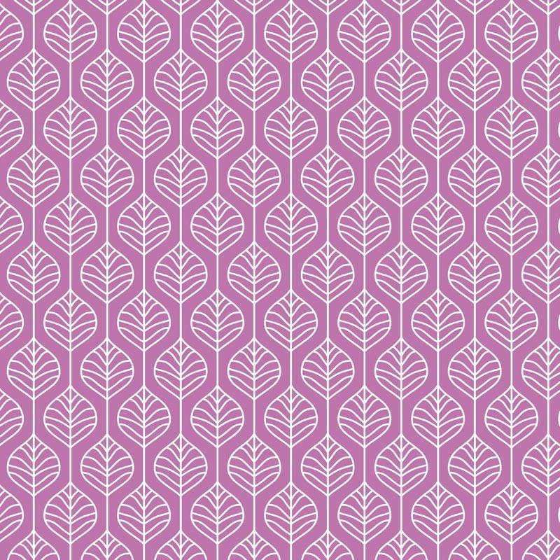 Symmetric leaf pattern in mauve and white
