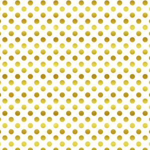 Crafter's Vinyl Supply Cut Vinyl ORAJET 3651 / 12" x 12" Gold Foil Polka Dots - Pattern Vinyl and HTV by Crafters Vinyl Supply