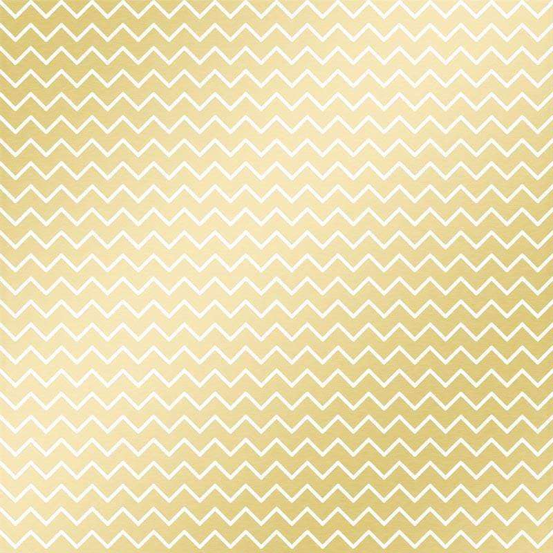 Elegant zigzag pattern in gold and cream colors