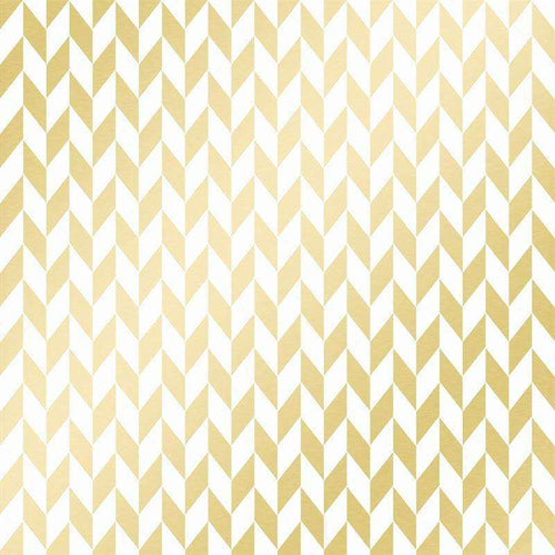 Elegant herringbone pattern with golden and off-white colors