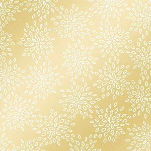 Elegant leafy pattern on a soft yellow background