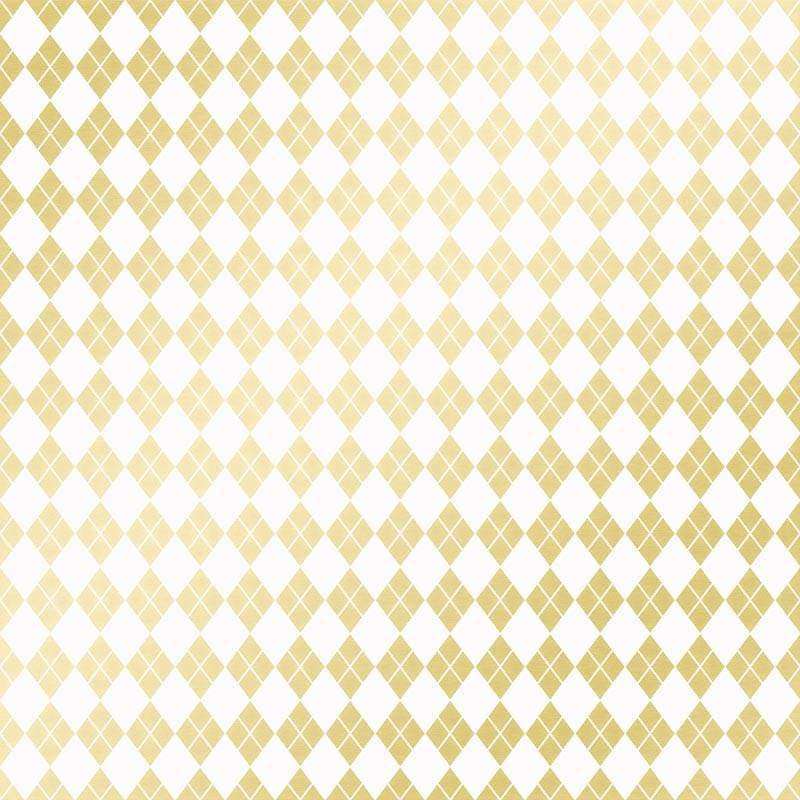 Square-patterned design in soft golden and white hues