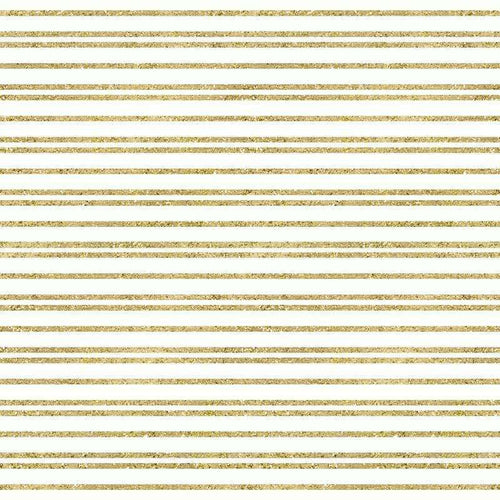 Horizontal striped pattern with alternating glittery gold and off-white bands