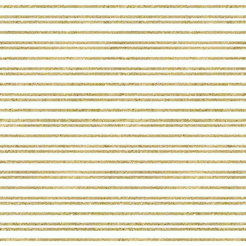 Horizontal striped pattern with alternating glittery gold and off-white bands