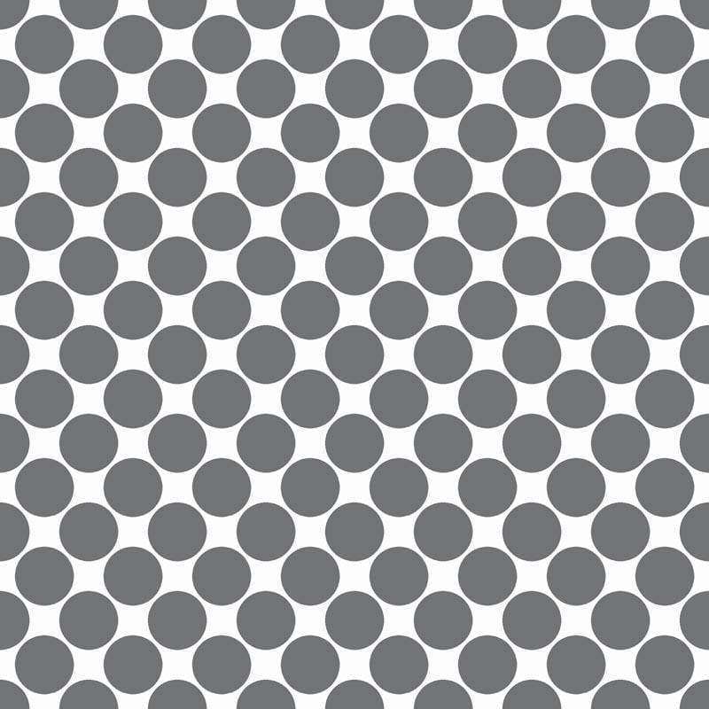 Seamless grey polka dot pattern on white background
