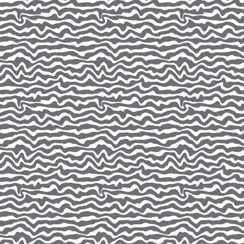 Seamless monochromatic wavy pattern