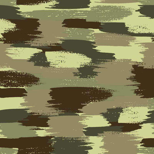Abstract earth-toned camouflage pattern