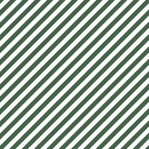 Diagonal green and white striped pattern