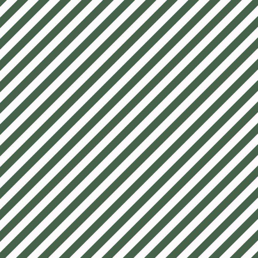 Diagonal green and white striped pattern