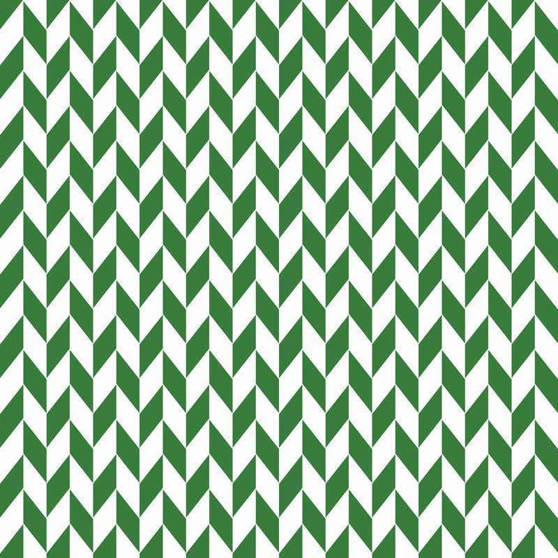 Green and white herringbone pattern