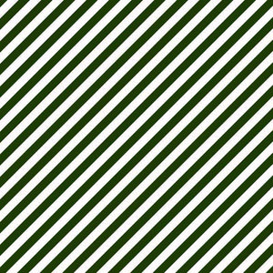 Diagonal green and white striped pattern