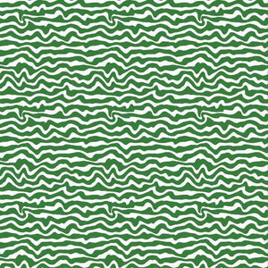 Seamless green wavy stripe pattern