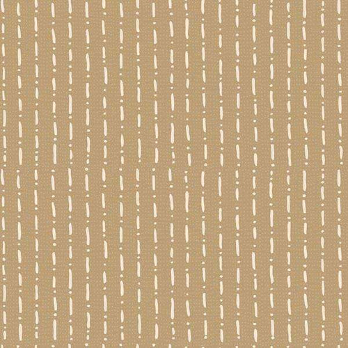 Abstract stitch-like pattern on an earthy brown background