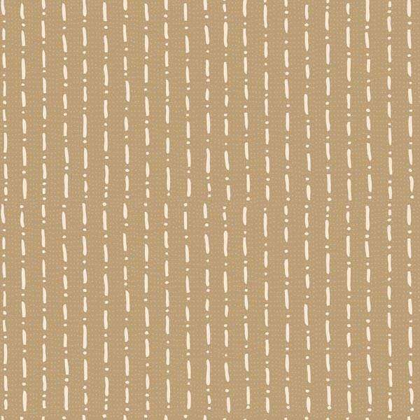 Abstract stitch-like pattern on an earthy brown background