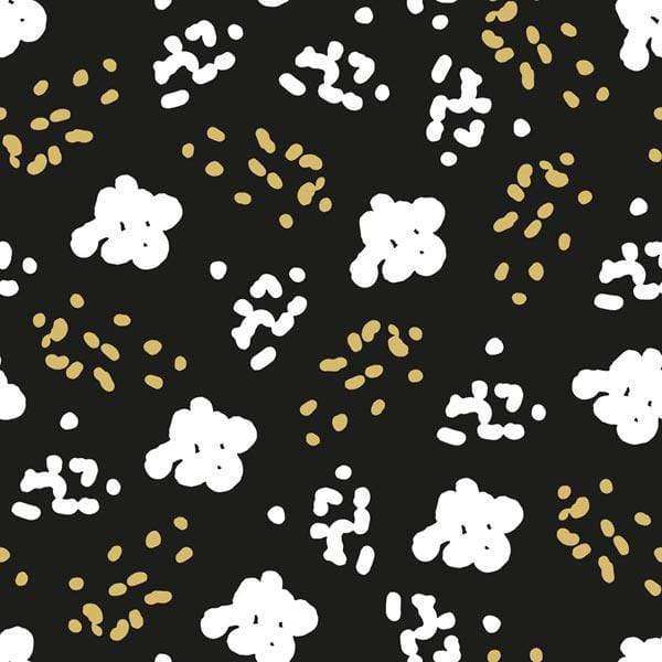 Abstract floral pattern on a dark background