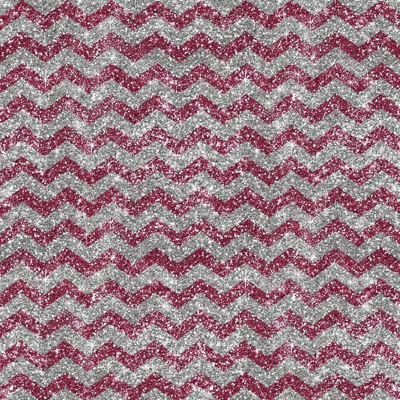 Classic chevron pattern with a distressed texture in berry and gray shades