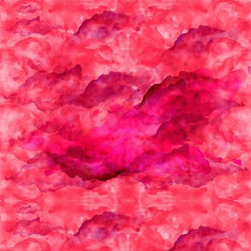 Abstract watercolor pattern with varying shades of pink and red