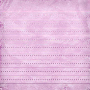 Textured lavender background with dashed white lines
