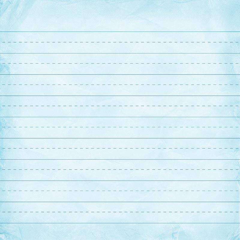 Blue watercolor background with white dashed lines