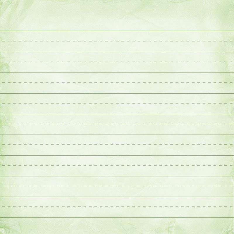 Distressed green paper background with horizontal dashed lines