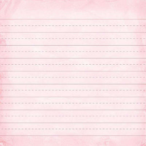 Soft pink watercolor background with dashed horizontal lines