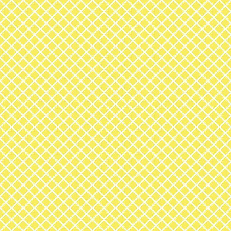Yellow and white lattice pattern