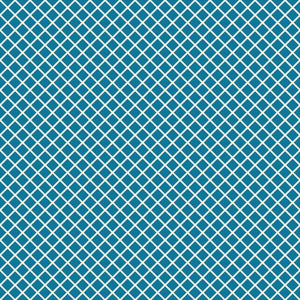 Geometric diamond pattern in shades of blue
