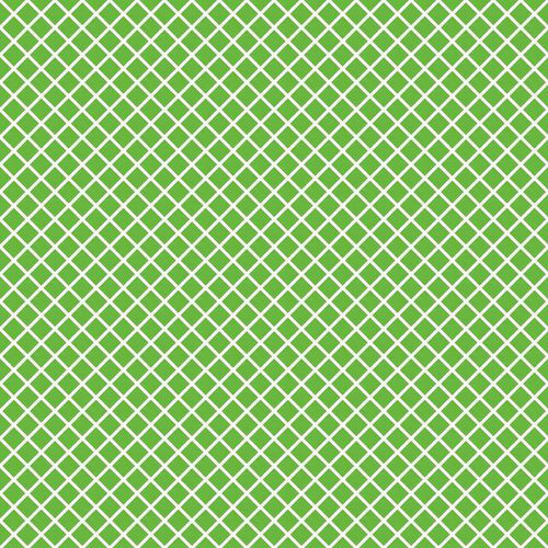 Green and white lattice pattern