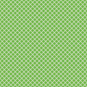 Green and white lattice pattern