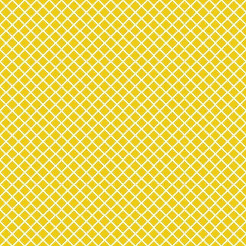 Yellow and white lattice pattern