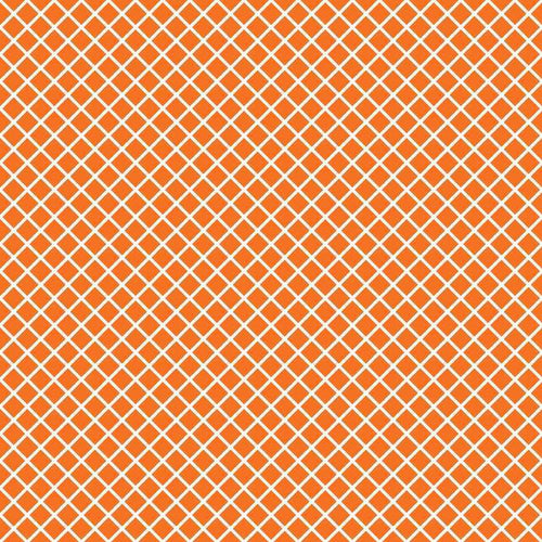Geometric lattice pattern in shades of orange on a beige background