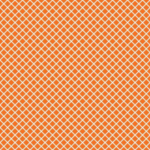 Geometric lattice pattern in shades of orange on a beige background