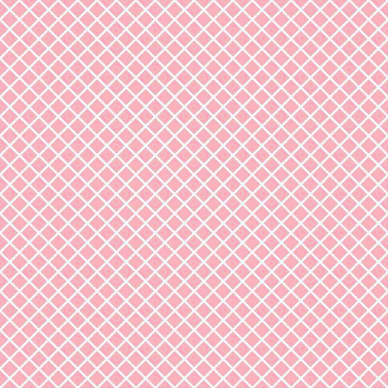Geometric lattice pattern on a blush pink background