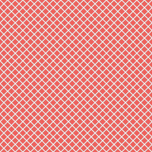 Abstract salmon pink and white crisscross pattern